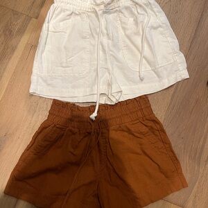a new day Tan Smocked Shorts
